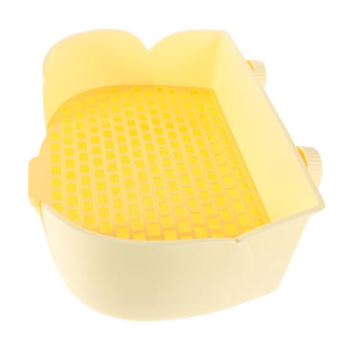 HOUDERCO Kaninchen-katzentoilettentablett: Futterspender, Hasen-töpfchentrainer, Töpfchen, Ecktoilette Für Kleintiere, Meerschweinchen, Frettchen, Chinchilla, Kunststoff-badezimmertablett HOUDERCO Kaninchen-katzentoilettentablett: Futterspender, Hasen-töpfchentrainer, Töpfchen, Ecktoilette Für Kleintiere, Meerschweinchen, Frettchen, Chinchilla, Kunststoff-badezimmertablett von HOUDERCO