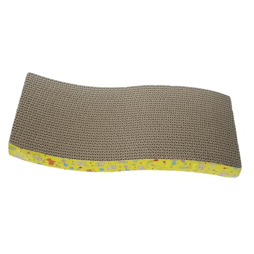 HOUDERCO Katze Kratzbrett aus Langlebiger Wellpappe mit S Förmigem Muster Kratzfestes Katzenspielzeug für Krallenpflege Platzsparend für Zuhause Geeignet als für Katzenliebhaber HOUDERCO Katze Kratzbrett aus Langlebiger Wellpappe mit S Förmigem Muster Kratzfestes Katzenspielzeug für Krallenpflege Platzsparend für Zuhause Geeignet als für Katzenliebhaber von HOUDERCO