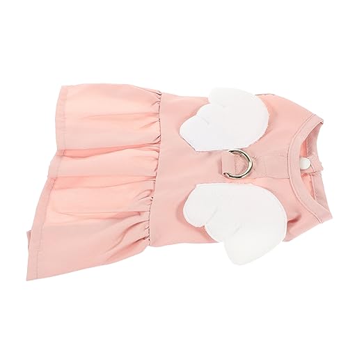 HOUDERCO Katzenbekleidung Mit Engelflügeln Atmungsaktives Sommerkleid Für Katzen Wiederverwendbare Haustierkleidung Für Partys Und Besondere Anlässe von HOUDERCO