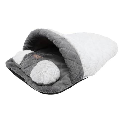 HOUDERCO Katzenschlafsack Warm Haustierschlafsack Katzennest Versteck Schlafnest Bett Für Kätzchen Bequemes Mitnehmen Reisen von HOUDERCO