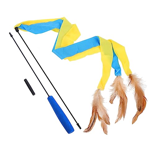 HOUDERCO Katzenspielzeug Feder Stick Abnehmbarer Interaktiver Katzenangel Mit Bunten Federn Teiliges Für Spiel Und Spaß Mit Ihrer Katze Für Haustierbedarf HOUDERCO Katzenspielzeug Feder Stick Abnehmbarer Interaktiver Katzenangel Mit Bunten Federn Teiliges Für Spiel Und Spaß Mit Ihrer Katze Für Haustierbedarf von HOUDERCO