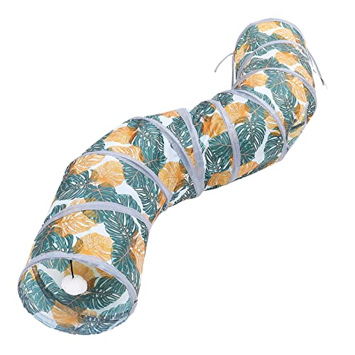 HOUDERCO Katzentunnel für Katzen Interaktiver Kätzchen Tunnel aus Strapazierfähigem Polyester und Leicht für Spiel und Entspannung Sicheres Versteck für Ihre Haustiere von HOUDERCO