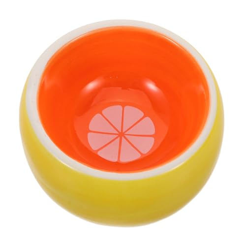 HOUDERCO Keramik Futternapf für Hamster und Kleintiere Stabiles Design Anti kippbar Leicht zu Reinigen Kleine Futter Wasserschale Hochwertiger Keramiknapf für Rennmaus Meerschweinchen von HOUDERCO