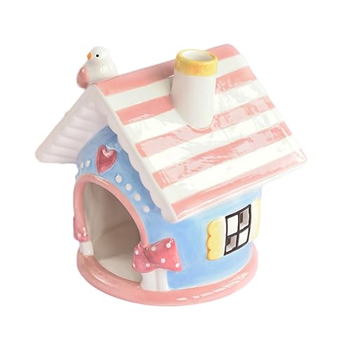 HOUDERCO Keramik Hamsternest für Kleintiere Rosa Eichhörnchennest Schlafhaus für Hamster Chinchillas und Andere Haustiere Langlebiges und Verschleißfestes Keramikdesign HOUDERCO Keramik Hamsternest für Kleintiere Rosa Eichhörnchennest Schlafhaus für Hamster Chinchillas und Andere Haustiere Langlebiges und Verschleißfestes Keramikdesign von HOUDERCO