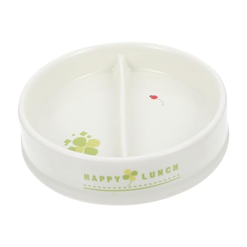 HOUDERCO Keramische Haustierschale mit Design rutschfeste Unterlage und Cartoon Katzen und Kleine für Futter und Wasser von HOUDERCO