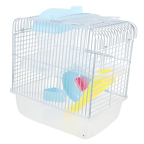 HOUDERCO Kleiner Haustierkäfig Hamsterburg Mit Trinkflaschen Und Laufrädern Abnehmbarer Kunststoffwanne Für Hamster Mäuse Und Rennmäuse HOUDERCO Kleiner Haustierkäfig Hamsterburg Mit Trinkflaschen Und Laufrädern Abnehmbarer Kunststoffwanne Für Hamster Mäuse Und Rennmäuse von HOUDERCO