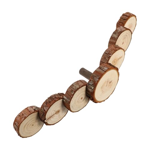 HOUDERCO Kleiner Holzspielplatz für Haustiere Kletterleiter für Hamster Chinchillas und Andere Kleine Fördert Gesundes Zahnwachstum und Spielspaß im Käfig HOUDERCO Kleiner Holzspielplatz für Haustiere Kletterleiter für Hamster Chinchillas und Andere Kleine Fördert Gesundes Zahnwachstum und Spielspaß im Käfig von HOUDERCO
