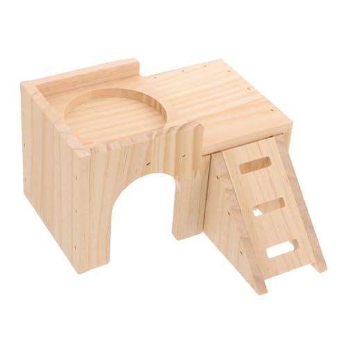 HOUDERCO Kleines Hamster-holzhaus, Meerschweinchenhaus, Hamsterversteck, Kletterversteck, Hamsterhütte HOUDERCO Kleines Hamster-holzhaus, Meerschweinchenhaus, Hamsterversteck, Kletterversteck, Hamsterhütte von HOUDERCO