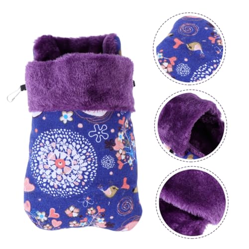 HOUDERCO Kleintier Schlafsack mit Niedlichem REH Baumwoll Haustier Pouch Warmer Schlafplatz für Hamster Frettchen Meerschweinchen und Andere Kleintiere von HOUDERCO