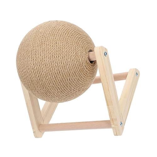 HOUDERCO Kratzspielzeug für Katzen Katzenfalte Katze kratzt Katzenkratzen drehbar Hüpfball für Katzen Kratzmöbel für Katzen katzenkratzmatte Kätzchenkratzer Kätzchen-Trainingsspielzeug Holz HOUDERCO Kratzspielzeug für Katzen Katzenfalte Katze kratzt Katzenkratzen drehbar Hüpfball für Katzen Kratzmöbel für Katzen katzenkratzmatte Kätzchenkratzer Kätzchen-Trainingsspielzeug Holz von HOUDERCO
