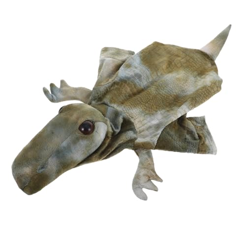 HOUDERCO Cute Dinosaur Hoodie Für Hunde Und Katzen Warmes Plüschiges Cosplay-Outfit Für Kleine Tiere s Als Foto-Requisite Für Spielspaß Drinnen Und Draußen von HOUDERCO