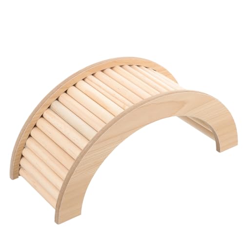 HOUDERCO Holzbrücke Für Meerschweinchen Kletterleiter Für Hamster Rattenspielzeug Aus Holz Brücken Für Kleintiere Dekoratives Und Zubehör Für Käfige von HOUDERCO