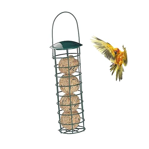 HOUDERCO Metall Vogelfutterspender für Outdoor Hängende Futterschale für Papageien und Kleine Vögel Praktische Futterstation Einfach zu Reinigen und Transportieren HOUDERCO Metall Vogelfutterspender für Outdoor Hängende Futterschale für Papageien und Kleine Vögel Praktische Futterstation Einfach zu Reinigen und Transportieren von HOUDERCO