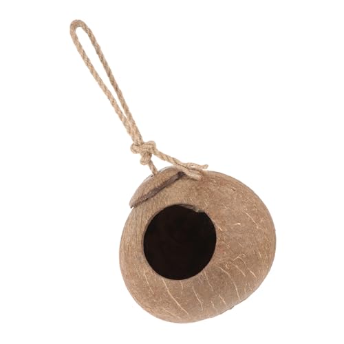 HOUDERCO Nest Aus Kokosnussschalen Zubehör Für Heimvögel Brutnest Der Vögel Hängematte Vogelkäfig Vogelhaus Papageienspielzeug Vogelnest Papageienbarsch Hamster Kolibri Zubehör Vogel Taube HOUDERCO Nest Aus Kokosnussschalen Zubehör Für Heimvögel Brutnest Der Vögel Hängematte Vogelkäfig Vogelhaus Papageienspielzeug Vogelnest Papageienbarsch Hamster Kolibri Zubehör Vogel Taube von HOUDERCO