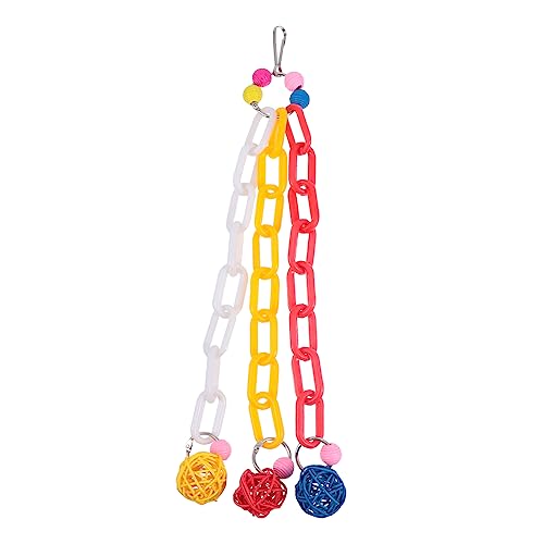 HOUDERCO Papagei Spielzeug Aus Strapazierfähigem Kunststoff Hängendes Kauspielzeug Für Vögel Buntes Trainingsspielzeug Für Wellensittiche Fördert Spiel Und Bewegung Im Vogelkäfig HOUDERCO Papagei Spielzeug Aus Strapazierfähigem Kunststoff Hängendes Kauspielzeug Für Vögel Buntes Trainingsspielzeug Für Wellensittiche Fördert Spiel Und Bewegung Im Vogelkäfig von HOUDERCO