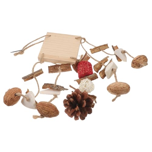 HOUDERCO Spielzeug Für Vögel Natürliche Kauspielzeuge Kiefernnüssen Beschäftigungsspielzeug Für Papageien Und Sittiche Fördert Das Kauen Und Spielen Im Käfig HOUDERCO Spielzeug Für Vögel Natürliche Kauspielzeuge Kiefernnüssen Beschäftigungsspielzeug Für Papageien Und Sittiche Fördert Das Kauen Und Spielen Im Käfig von HOUDERCO