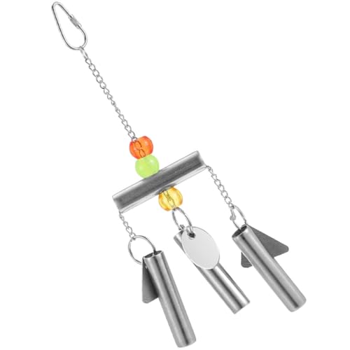 HOUDERCO Papageien Glockenspielzeug aus Metall Langlebig und Sicher für Vögel Hochwertige Spielzeuge für Papageienkäfige Fördert Spielspaß und Kaukraft HOUDERCO Papageien Glockenspielzeug aus Metall Langlebig und Sicher für Vögel Hochwertige Spielzeuge für Papageienkäfige Fördert Spielspaß und Kaukraft von HOUDERCO