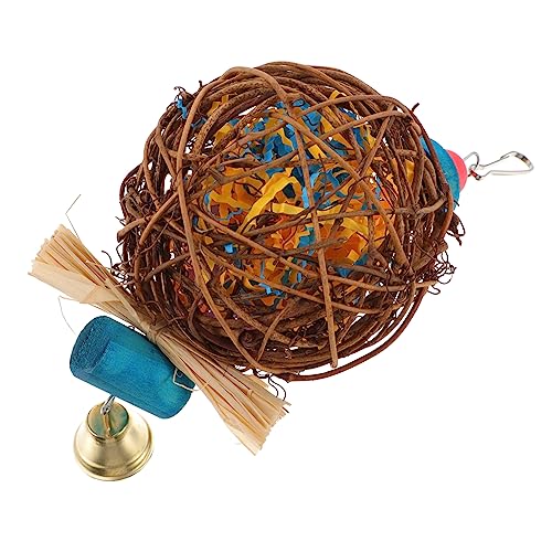 HOUDERCO Papageienkauspielzeughänge Vogel Futtersuche Spielzeug Birdcage Hanging Toy Shotes Balance Train Toy HOUDERCO Papageienkauspielzeughänge Vogel Futtersuche Spielzeug Birdcage Hanging Toy Shotes Balance Train Toy von HOUDERCO