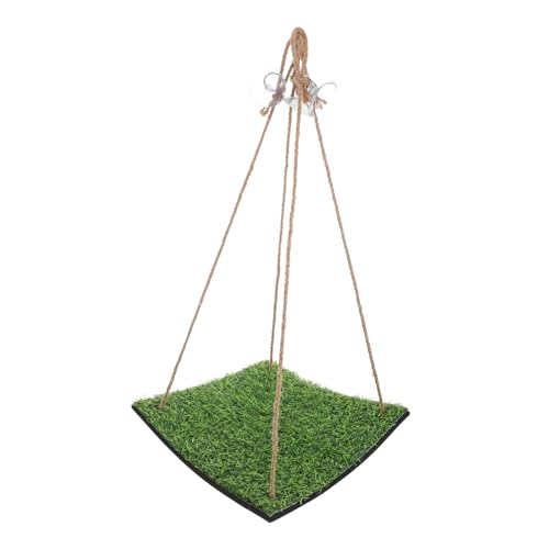 HOUDERCO Lizard Hammock Swing Für Vögel Und Reptilien Künstliches Gras Schaukelsystem Interaktive Plattform Für Kleine Haustiere Installieren Innen Und Außenbereich Quadratisch HOUDERCO Lizard Hammock Swing Für Vögel Und Reptilien Künstliches Gras Schaukelsystem Interaktive Plattform Für Kleine Haustiere Installieren Innen Und Außenbereich Quadratisch von HOUDERCO