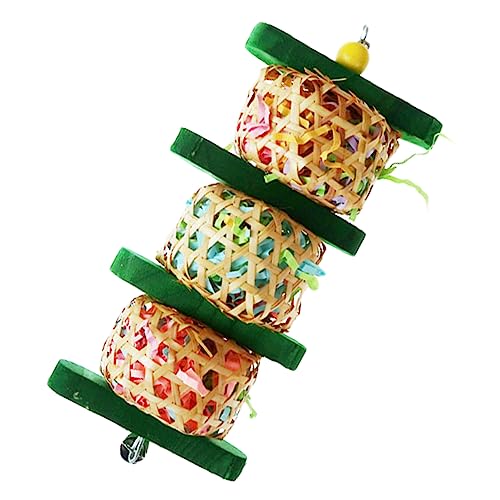 HOUDERCO Hängendes Rattan-kugelspielzeug Für Papageien Knabberzeug Für Vögel Farbenfrohes Käfigzubehör Geeignet Für Wellensittiche Nymphensittiche Und Andere Kleine Vögel HOUDERCO Hängendes Rattan-kugelspielzeug Für Papageien Knabberzeug Für Vögel Farbenfrohes Käfigzubehör Geeignet Für Wellensittiche Nymphensittiche Und Andere Kleine Vögel von HOUDERCO