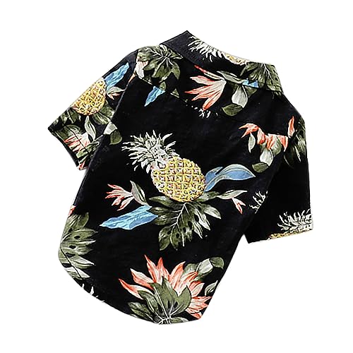 HOUDERCO Haustierhemd im Hawaii Stil für Hunde und Atmungsaktive Sommerbluse Kreative Hundekleidung für Welpen Leicht Anzuziehen Langlebiges Material HOUDERCO Haustierhemd im Hawaii Stil für Hunde und Atmungsaktive Sommerbluse Kreative Hundekleidung für Welpen Leicht Anzuziehen Langlebiges Material von HOUDERCO