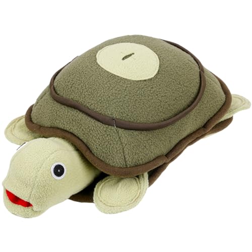 HOUDERCO Kuscheltier Für Hunde Plüschhafte Schildkröte Interaktives Spielzeug Für Welpen Und Kleine Hunde Zum Schnüffeln Und Spielen Grün von HOUDERCO