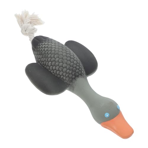 HOUDERCO Quietschendes Latex-hundespielzeug, Cartoon-wildgans-Vogel-förmiges Kauspielzeug Für Hunde, Weiches Welpen-apportierspielzeug, Interaktives Spielspielzeug Für Hunde Aller Größen von HOUDERCO