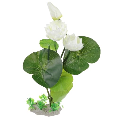 HOUDERCO Künstliche Lotusblume Aquarium Dekoration Simulierte Pflanzen Für Fischversteck Plastik Aquarienpflanze Für Große Fischbecken Realistische Dekorative Wasserpflanze HOUDERCO Künstliche Lotusblume Aquarium Dekoration Simulierte Pflanzen Für Fischversteck Plastik Aquarienpflanze Für Große Fischbecken Realistische Dekorative Wasserpflanze von HOUDERCO
