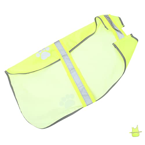 HOUDERCO Reflektierende Hundeweste aus Oxford Atmungsaktiv Langlebig Sicherheitsweste für Haustiere Fluoreszierend Outdoor Hundebekleidung HOUDERCO Reflektierende Hundeweste aus Oxford Atmungsaktiv Langlebig Sicherheitsweste für Haustiere Fluoreszierend Outdoor Hundebekleidung von HOUDERCO