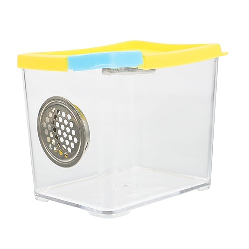 HOUDERCO Reptilien Fütterungsbox Transparente Zuchtbox für Reptilien und Spinnen Haustierzubehör mit Belüftungsöffnungen Kletternde Haustierzuchtbox HOUDERCO Reptilien Fütterungsbox Transparente Zuchtbox für Reptilien und Spinnen Haustierzubehör mit Belüftungsöffnungen Kletternde Haustierzuchtbox von HOUDERCO