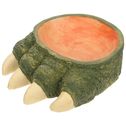 HOUDERCO Reptilien Futter und Wassernapf für Eidechsen Schildkröten und Schlangen Umweltfreundlicher Kunstharz Tierkrallen Simulierendes Design Platzsparend für Terrarien HOUDERCO Reptilien Futter und Wassernapf für Eidechsen Schildkröten und Schlangen Umweltfreundlicher Kunstharz Tierkrallen Simulierendes Design Platzsparend für Terrarien von HOUDERCO
