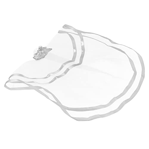HOUDERCO Schleier für Haustiere Verstellbarer Schleier mit Haarnadeldesign Romantisches Hochzeitszubehör für Kleine Fotorequisiten für Haustier Hochzeiten HOUDERCO Schleier für Haustiere Verstellbarer Schleier mit Haarnadeldesign Romantisches Hochzeitszubehör für Kleine Fotorequisiten für Haustier Hochzeiten von HOUDERCO