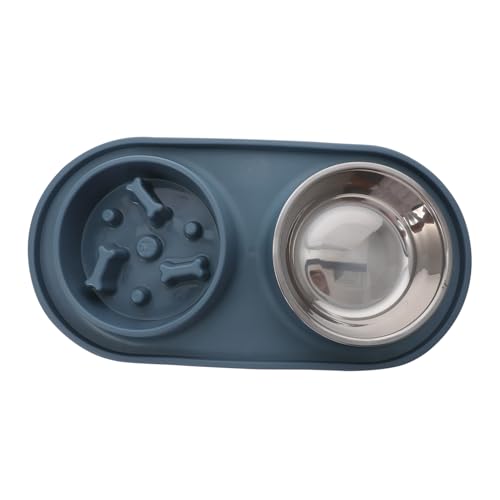 HOUDERCO Slow Feed Doppelnapf für Kleine Hunde und Katzen Auslaufsicherer Rutschfester Futternapf aus Edelstahl Abnehmbar und Leicht zu Reinigen für Langsames Fressen und Wasserzufuhr HOUDERCO Slow Feed Doppelnapf für Kleine Hunde und Katzen Auslaufsicherer Rutschfester Futternapf aus Edelstahl Abnehmbar und Leicht zu Reinigen für Langsames Fressen und Wasserzufuhr von HOUDERCO