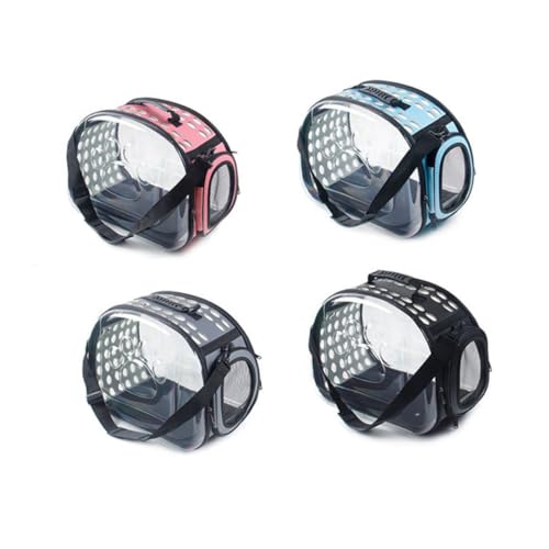 HOUDERCO Transparente Haustiertasche für Katzen und Hunde Tragbarer Rucksack Groß Atmungsaktiv Verstellbare für Outdoor Reisen und Ausflüge von HOUDERCO