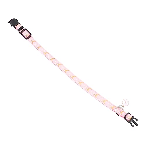 HOUDERCO Verstellbares Katzenhalsband Mit Mond Und Sternenmuster Kätzchenhalsband Mit Anhänger Für Kleine Katzen Und Kätzchen Sicher Und Bequem Für Alltag Und Spiel HOUDERCO Verstellbares Katzenhalsband Mit Mond Und Sternenmuster Kätzchenhalsband Mit Anhänger Für Kleine Katzen Und Kätzchen Sicher Und Bequem Für Alltag Und Spiel von HOUDERCO