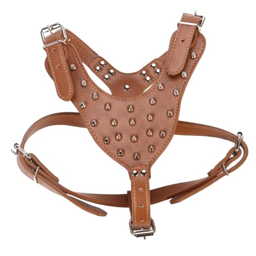 HOUDERCO Tragbares Hundegeschirr mit Metallspikes für Kleine Hunde Verstellbares und Verschleißfestes Geschirr für Stilvolles Design Haustierzubehör HOUDERCO Tragbares Hundegeschirr mit Metallspikes für Kleine Hunde Verstellbares und Verschleißfestes Geschirr für Stilvolles Design Haustierzubehör von HOUDERCO