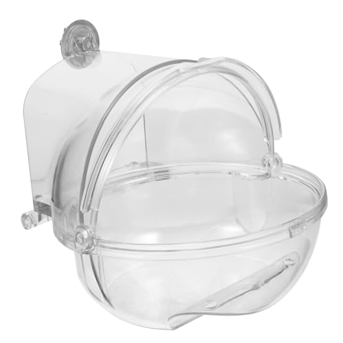 HOUDERCO Vogelbadewanne für Käfige Transparente Badebox für Papageien und Kleine Vögel Langlebiges Kunststoffmaterial für Sommer und Winterbaden Einfach zu Reinigen Perfektes HOUDERCO Vogelbadewanne für Käfige Transparente Badebox für Papageien und Kleine Vögel Langlebiges Kunststoffmaterial für Sommer und Winterbaden Einfach zu Reinigen Perfektes von HOUDERCO