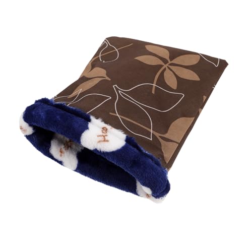 HOUDERCO Wärmer Schlafsack für Haustiere Niedliches Nest für Hamster Meerschweinchen und Andere Kleintiere Tragbare Schlafmatte Zufällige Farben für Zuhause von HOUDERCO
