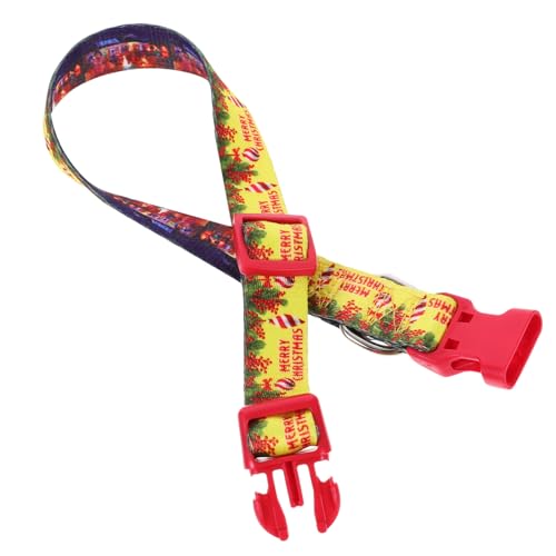 HOUDERCO Weihnachtliches Verstellbares Haustier Hundehalsband Komfortables Welpenhalsband mit Schnellverschluss Geeignet für Kleine Hunde Festliches Xmas Accessoire HOUDERCO Weihnachtliches Verstellbares Haustier Hundehalsband Komfortables Welpenhalsband mit Schnellverschluss Geeignet für Kleine Hunde Festliches Xmas Accessoire von HOUDERCO