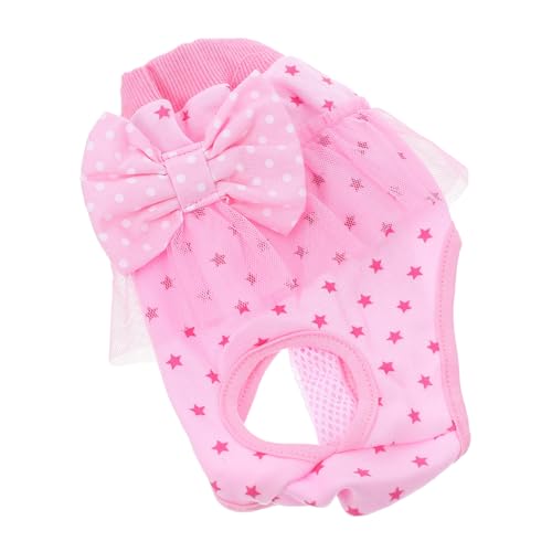 HOUDERCO physiologische Hosen für Haustiere Windeln für männliche Hunde Windeln für Hunde co behandeln Haustierwindeln Hundewelpenwindeln reizwäsch Hundewindeln Haustierhosen Baumwolle Rosa von HOUDERCO