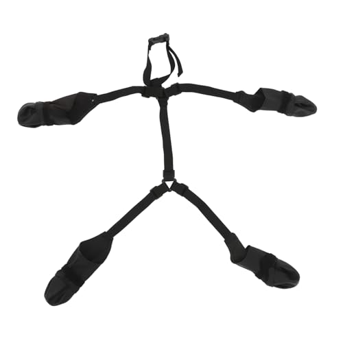 HOUDERCO wasserdichte Hundeschuhe mit Rutschfester Sohle und Verstellbaren Riemen Langlebige Pfotenschützer für Outdoor Aktivitäten bei Schnee für Kleine von HOUDERCO