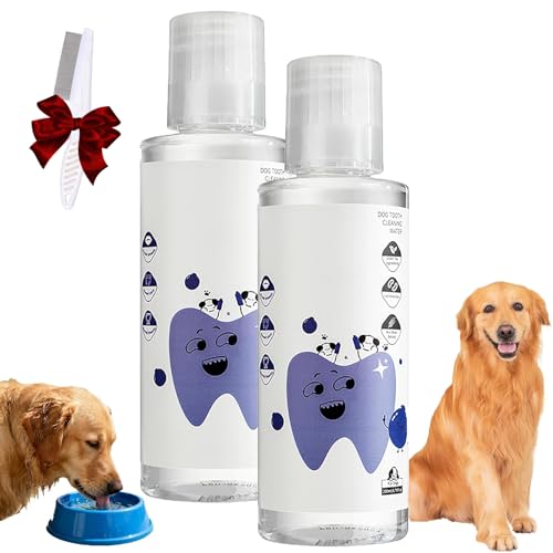 HOUXIANDOU Pawbright Plus, für Pawlife Plus, natürliche Zahnpflege für gesundes Zahnfleisch und frischen Atem, tägliche Anwendung für Hund und Katze (Hund (2 Stück)) von HOUXIANDOU