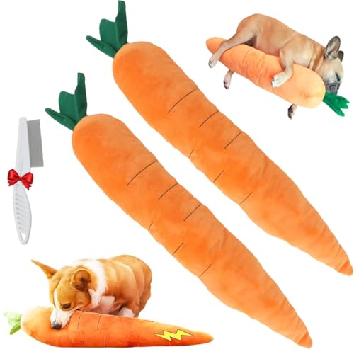 HOUXIANDOU Riesen-Karotte für Hunde (2 Stück) von HOUXIANDOU