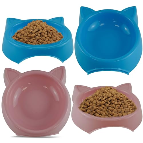 Auslaufsichere Katzennäpfe für den Innenbereich, Kunststoff, spülmaschinenfest, personalisierbar, für den Außenbereich, 160 ml, 4 Stück Auslaufsichere Katzennäpfe für den Innenbereich, Kunststoff, spülmaschinenfest, personalisierbar, für den Außenbereich, 160 ml, 4 Stück von HOVUK