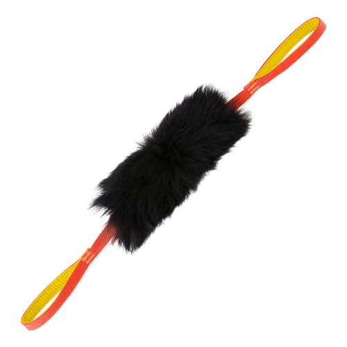 HOWGO Seilspielzeug für Hunde, Doppelgriff, Bungee-Chaser-Spielzeug, 100 % Schaffell, Schafgeruch, Zerrspielzeug für alle Rassen, Orange, Größe L HOWGO Seilspielzeug für Hunde, Doppelgriff, Bungee-Chaser-Spielzeug, 100 % Schaffell, Schafgeruch, Zerrspielzeug für alle Rassen, Orange, Größe L von HOWGO