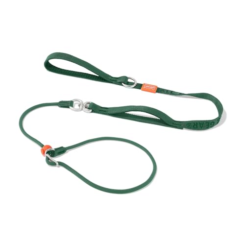 Retrieverleine Hundeleine mit Doppelgriffen, reflektierende Hundetrainingsleine mit 360°-Drehgelenk, Anti-Verheddern, robuste Leine und Halsband für große, mittelgroße und kleine Hunde, kein Ziehen von HOWGO