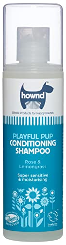 HOWND Playful Pup Welpen-Shampoo - Hundeshampoo und Conditioner - Hundeshampoo empfindliche Haut - Hundeshampoo für müffelnde Hunde - Haferflocken-Hundeshampoo - Hundeshampoo empfindliche Haut, 250 ml von HOWND