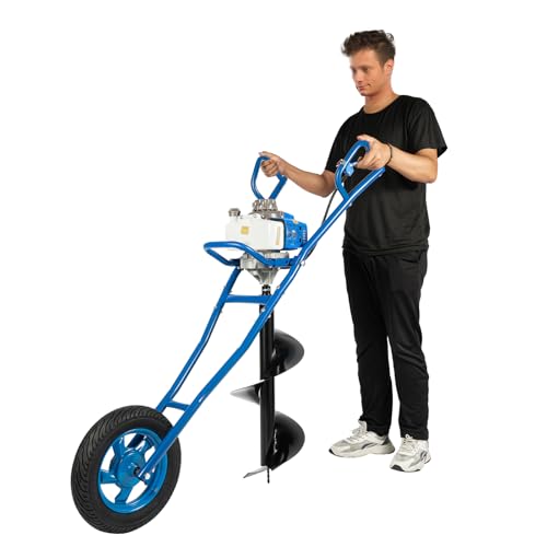 HPDTZ Erdbohrer 63cc Benzin Grabmaschine 2-Takt Motor mit Bohrer für Garten Baustellen Lochbohrer mit 60-300mm Durchmesser für BAU Landwirtschaft Forstwirtschaft und Gartenarbeiten HPDTZ Erdbohrer 63cc Benzin Grabmaschine 2-Takt Motor mit Bohrer für Garten Baustellen Lochbohrer mit 60-300mm Durchmesser für BAU Landwirtschaft Forstwirtschaft und Gartenarbeiten von HPDTZ