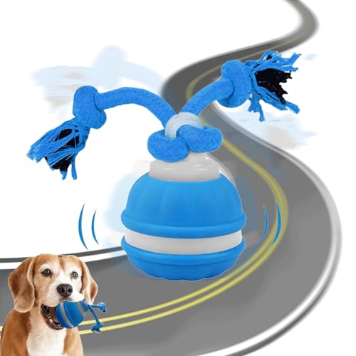 HPFVHRDCE Interaktives Hundespielzeug, automatisch rollender Ball, robuster Welpen-Kauball für kleine und mittelgroße Hunde – für entspanntes und glückliches Hundevergnügen von HPFVHRDCE