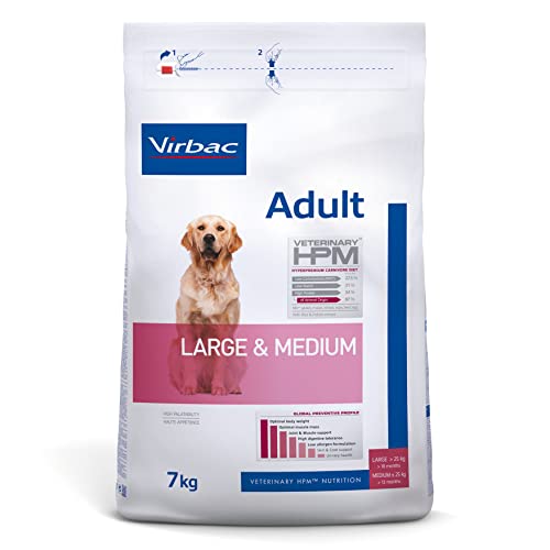Virbac Veterinary HPM Vet Dog Ad M/L Hundefutter, 16 kg von Virbac